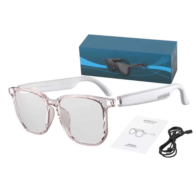 HY-C8 AI Smart Glasses with Real-Time Language Translation, Bluetooth Headphone, and AI Chat Features