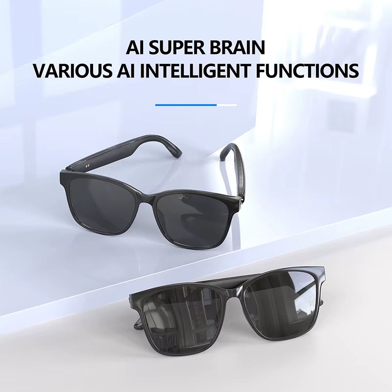HY-C8 AI Smart Glasses with Real-Time Language Translation, Bluetooth Headphone, and AI Chat Features